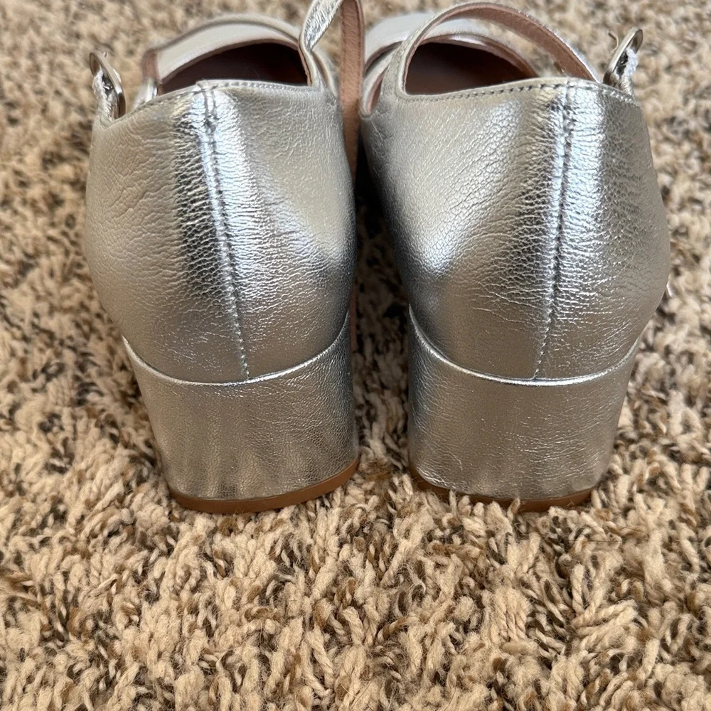 Madewell Nettie Silver Mary Jane’s with Straps - Picture 8 of 8
